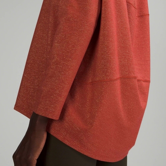 Lulu sparkle rust colored lounge top size 0 - Picture 2 of 10